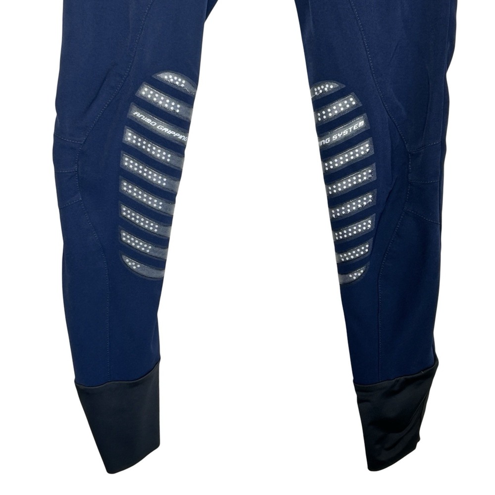 Animo Equestrian Knee Grip Riding Breeches Pants IT 40 27" Waist Stretch Italy - Picture 4 of 10